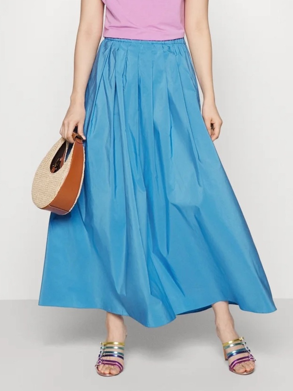 Weekend Max Mara Blue Midi Skirt, 0